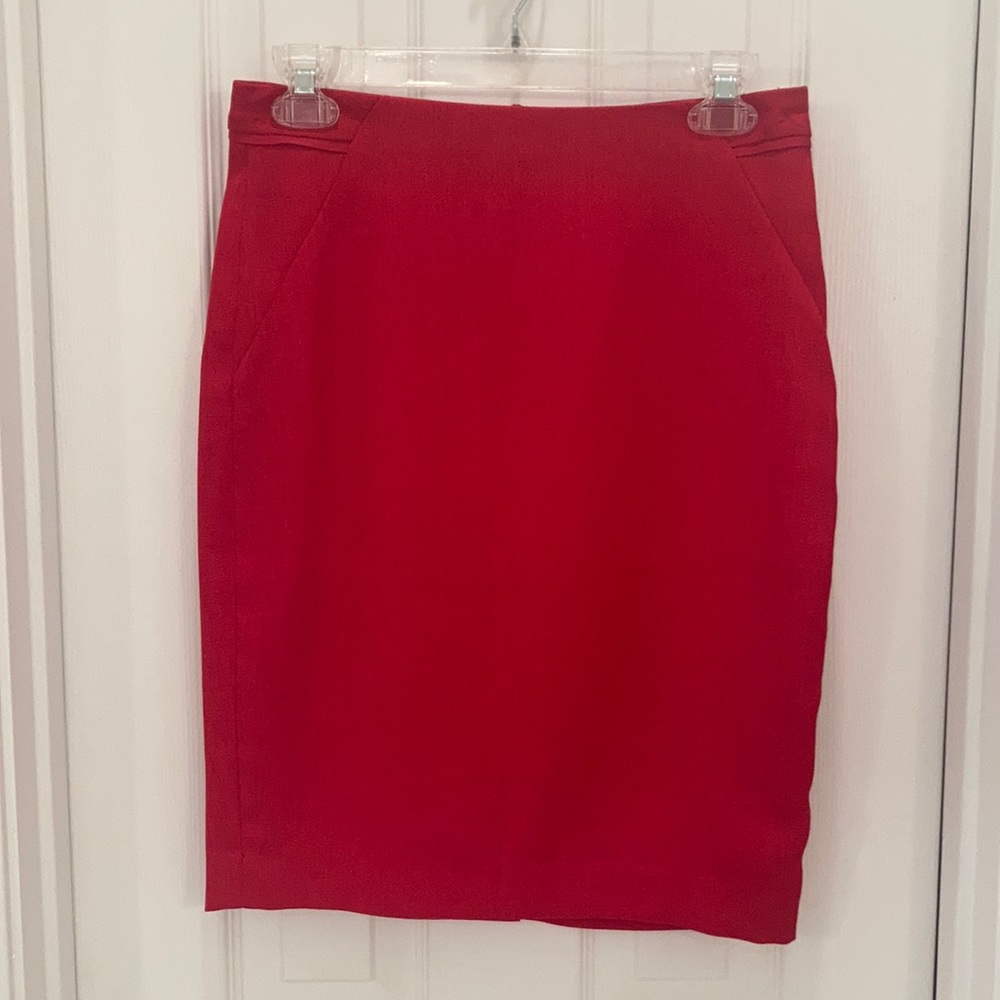 The Limited red pencil skirt